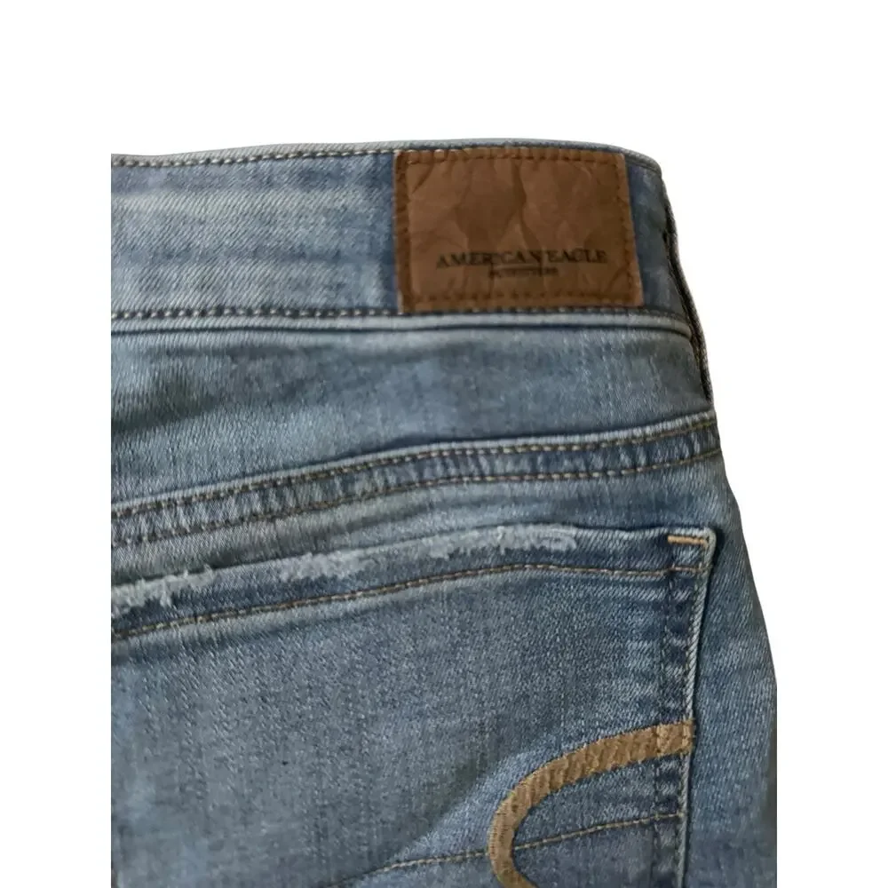 American Eagle‎ Super Stretch Shorts Size 2 Distressed Women’s Summer Shorty